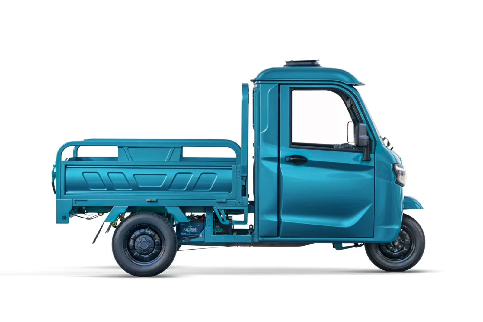 Sidebillede af elektrisk LuxCap kabinescooter med lad