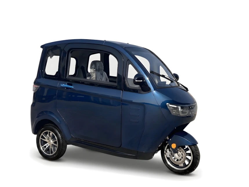 Blå LUXCAP kabinescooter med to døre