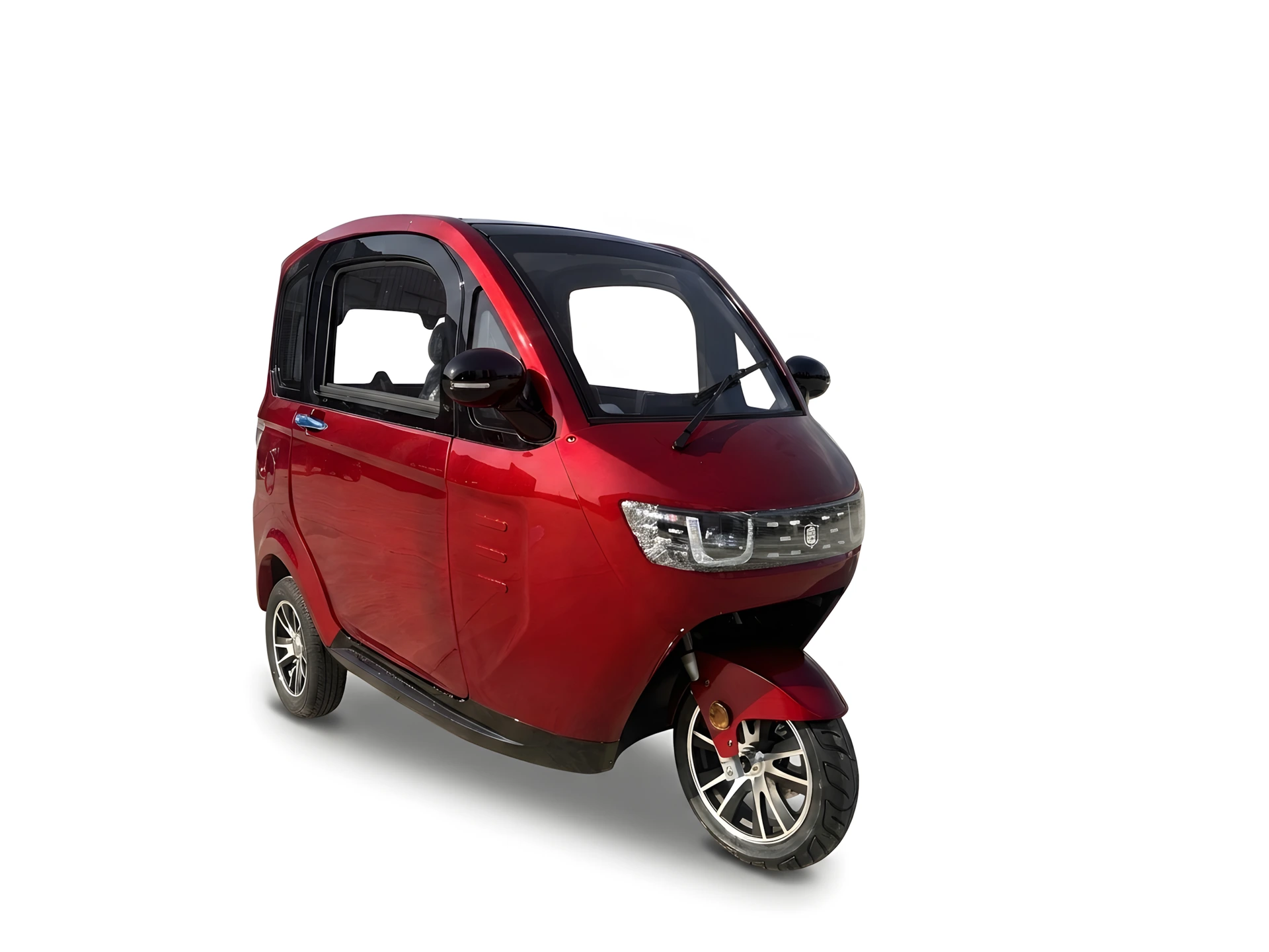 Rød LUXCAP kabinescooter set forfra